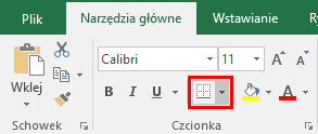 Obramowanie komórek